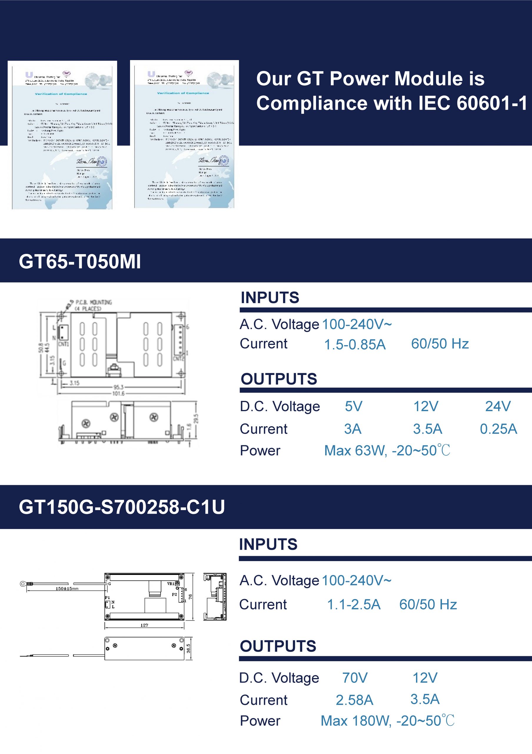 Medical Power module / 醫用電源模組 – 高昌生醫股份有限公司